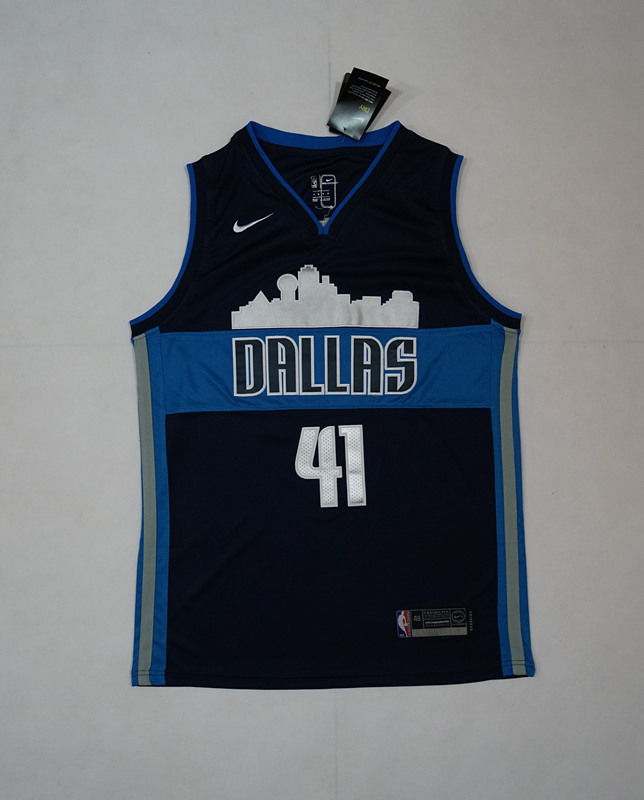 Men Dallas Mavericks #41 Nowitzki Dark Blue Nike 2025 NBA Jersey->dallas mavericks->NBA Jersey